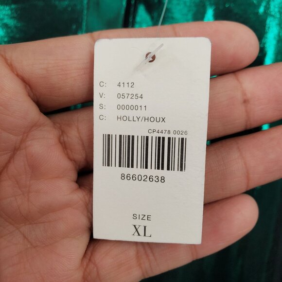 Anthropologie The Gillian Liquid Shine Button Down Shirt Women Size XL NWT - Picture 6 of 16